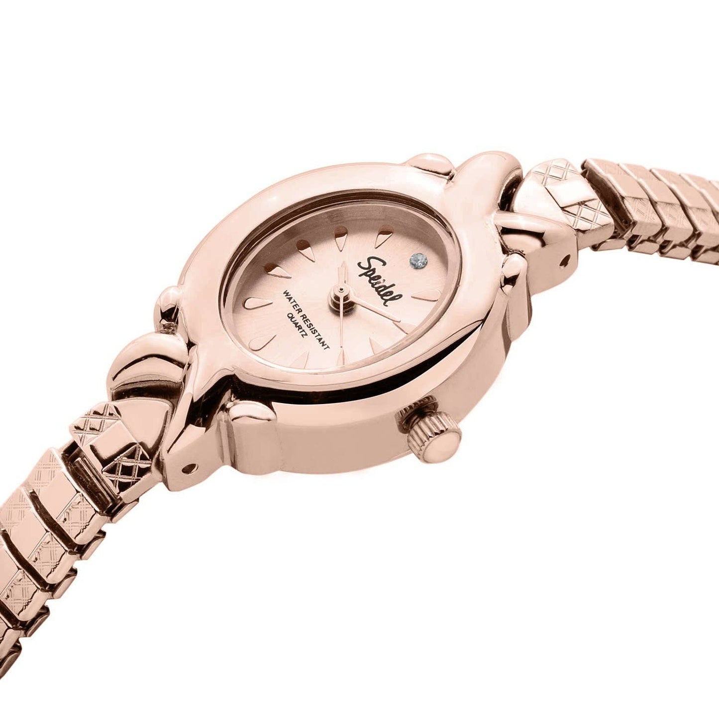 Speidel Women's Dainty C-Ring Twist-O-Flex™ Rose Gold Watch