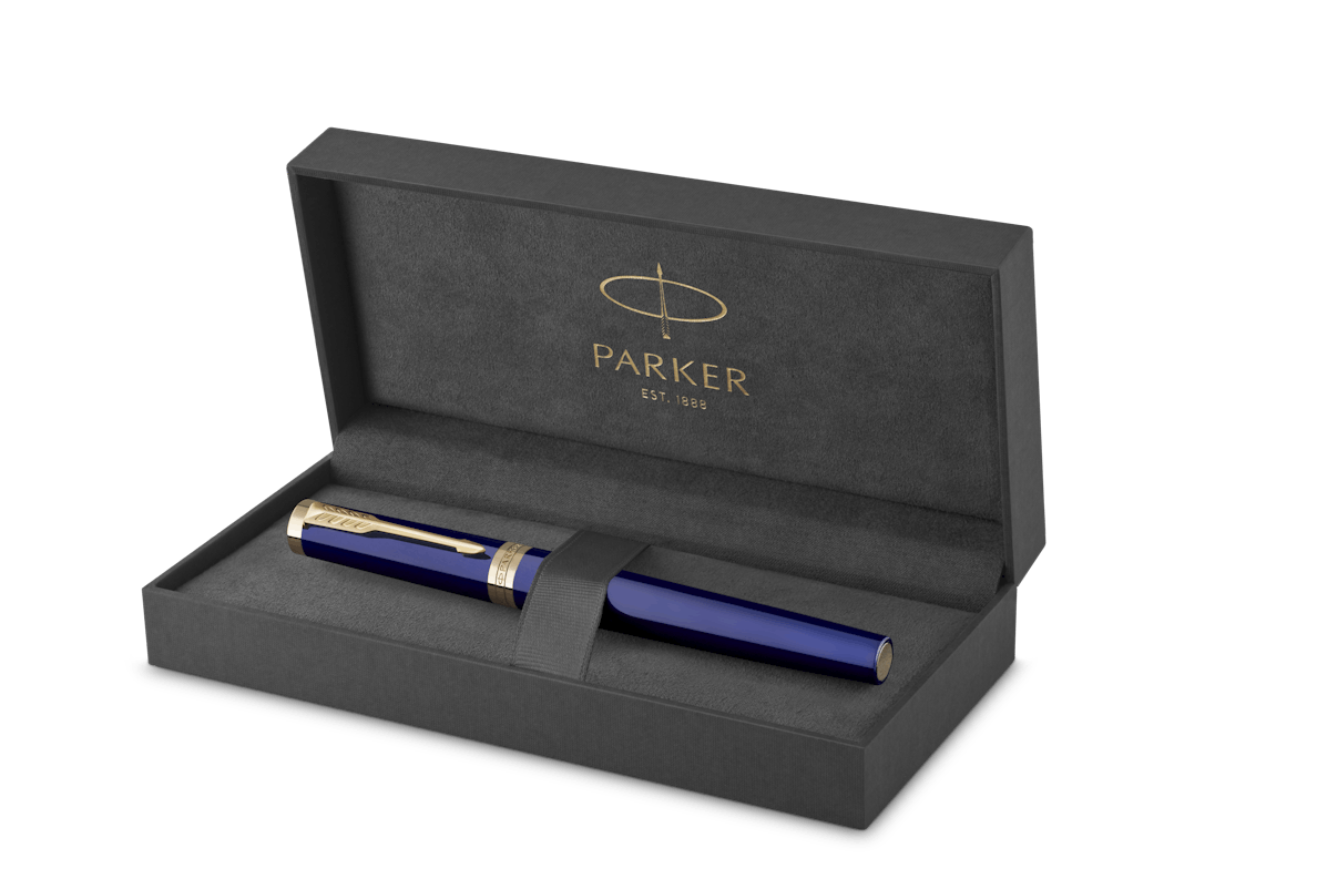 Parker Ingenuity Blue & Gold Rollerball Pen
