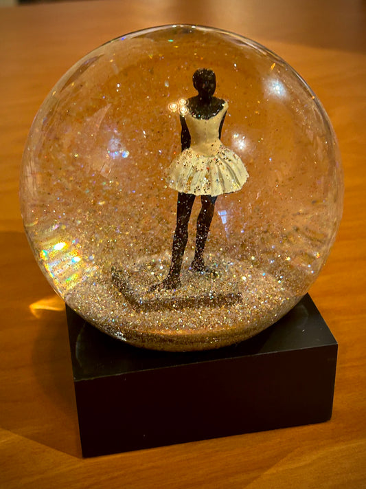 Degas Little Dancer Ballerina Snow Globe