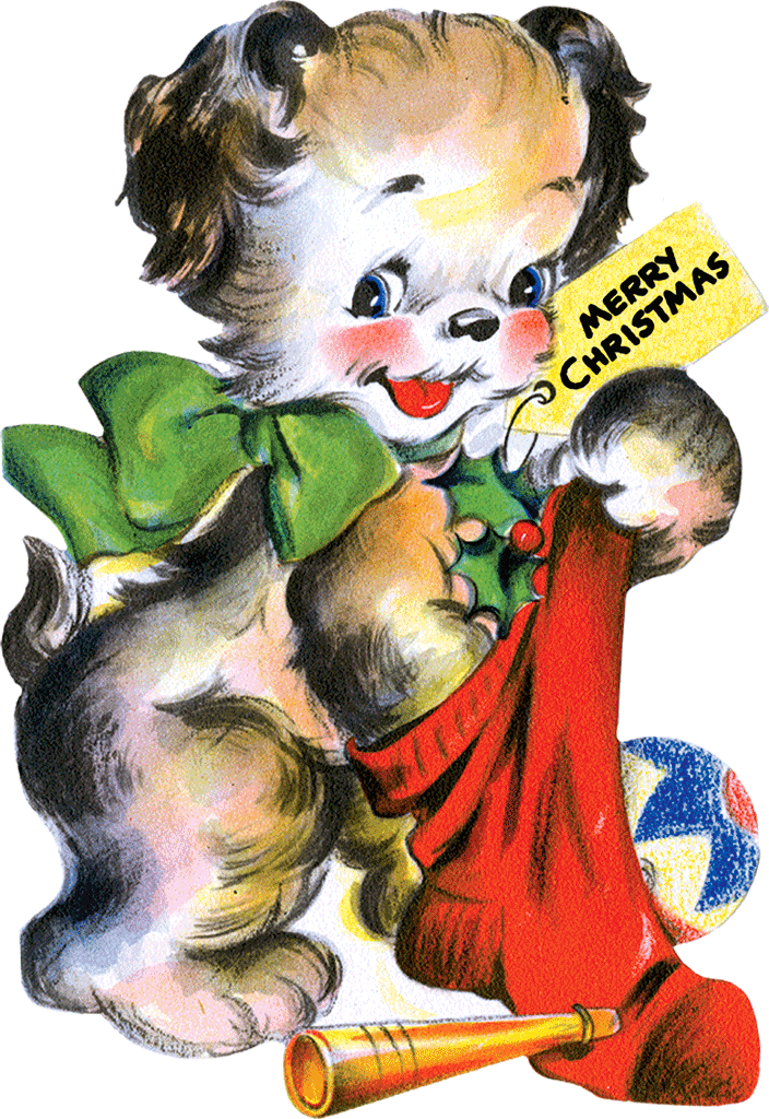 Christmas Cheer Retro Christmas Greeting Card Packet