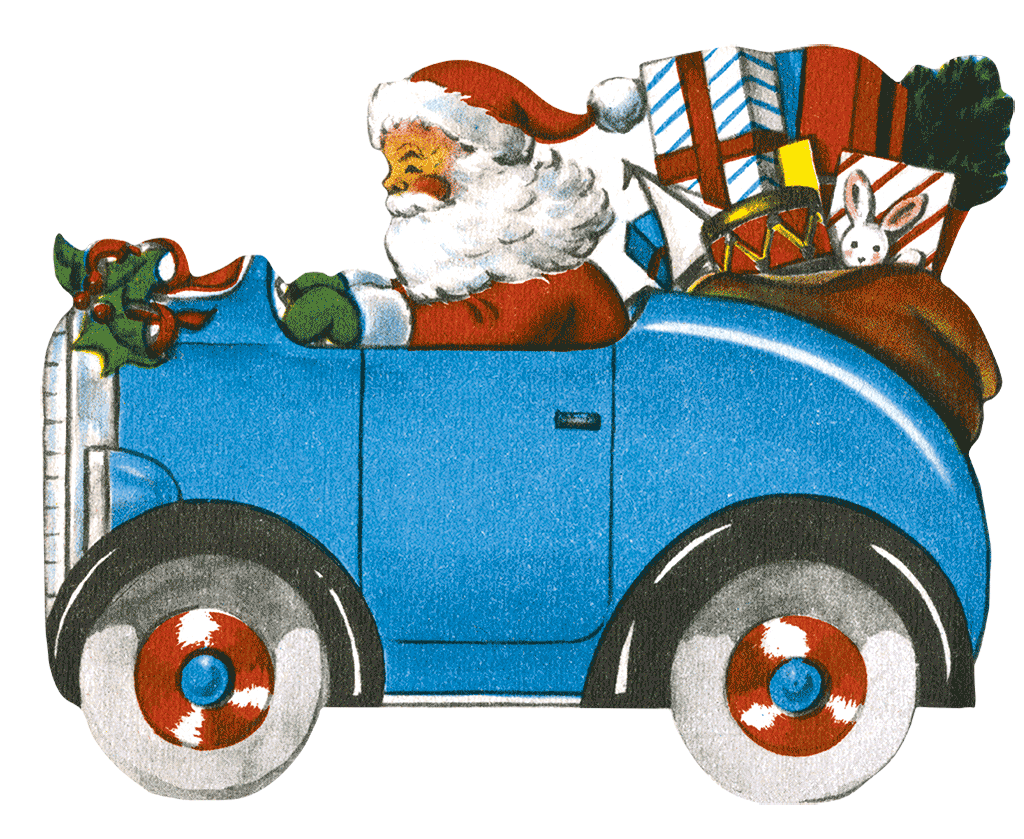 Merry Christmas Retro Christmas Greeting Card Packet