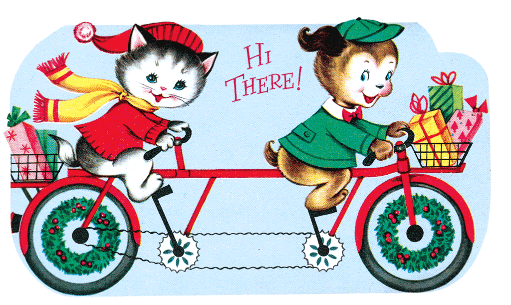 Merry Christmas Retro Christmas Greeting Card Packet