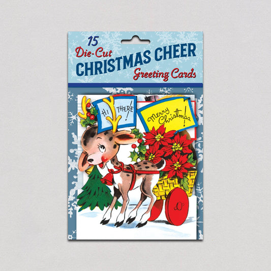 Christmas Cheer Retro Christmas Greeting Card Packet