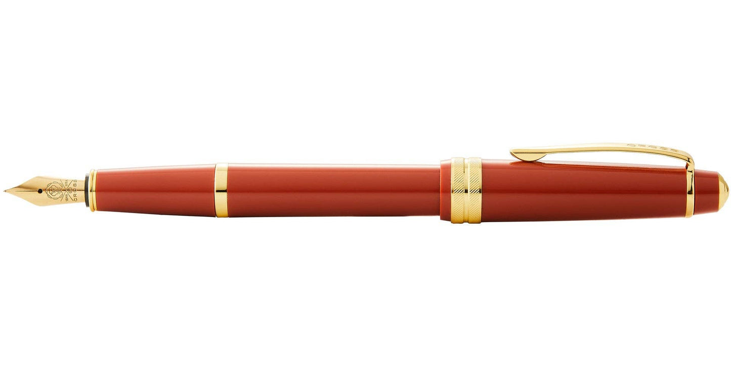 Cross Bailey Light™ Polished Amber Resin and Gold Tone Fine Nib Fountain Pen