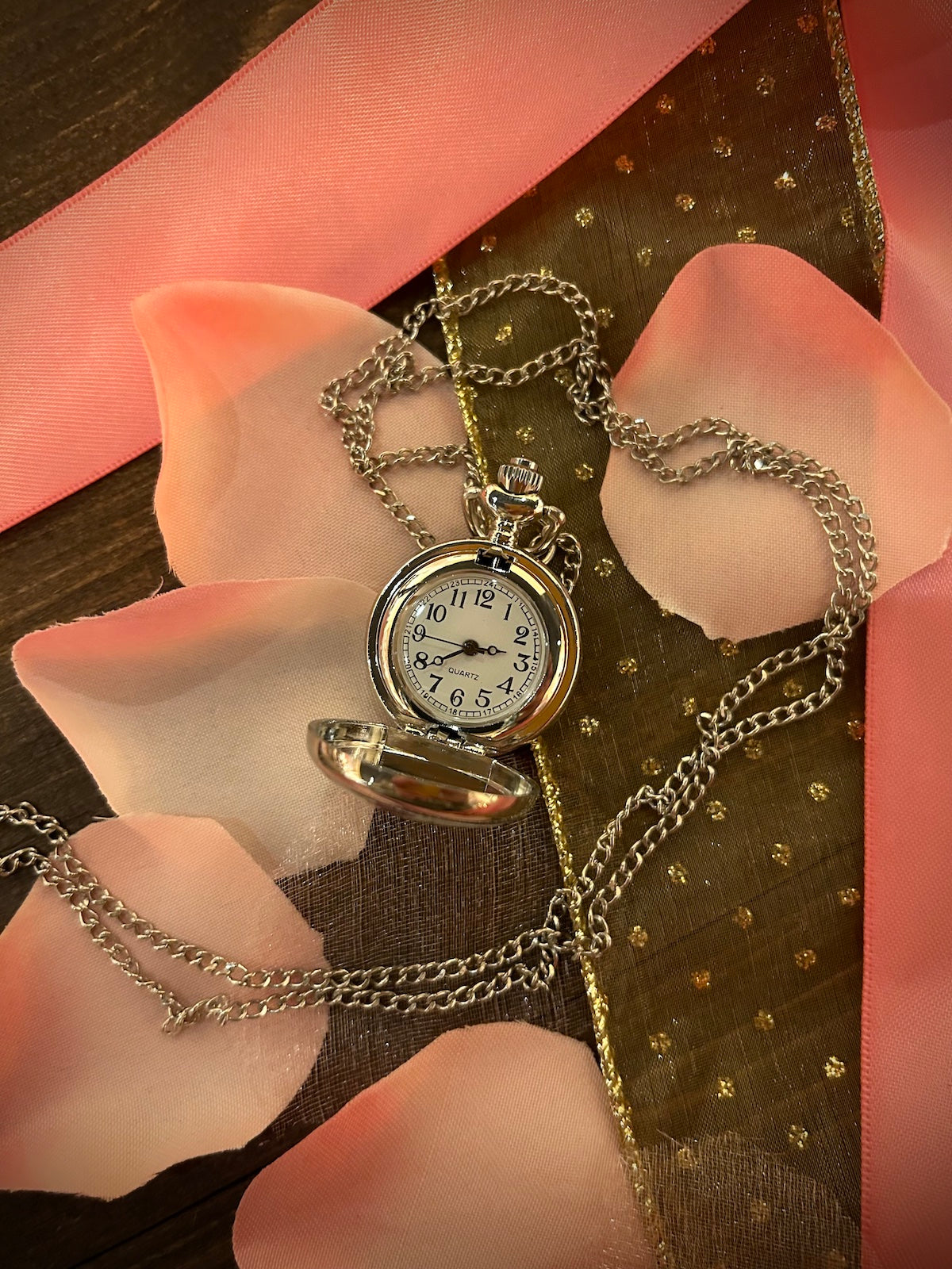 The Flora Pocket Watch Necklace