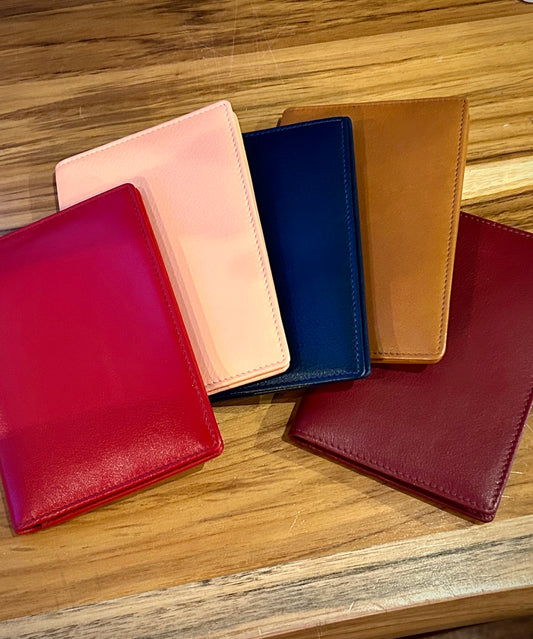 Leather Passport Case with Card Holder