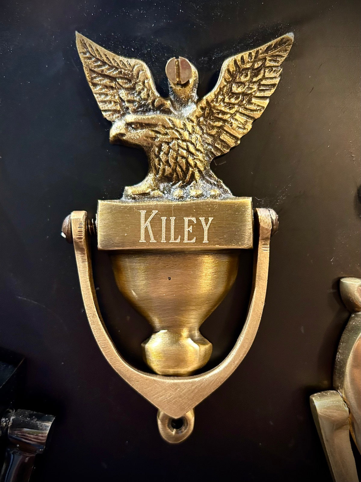 Antiqued Brass American Eagle Door Knocker