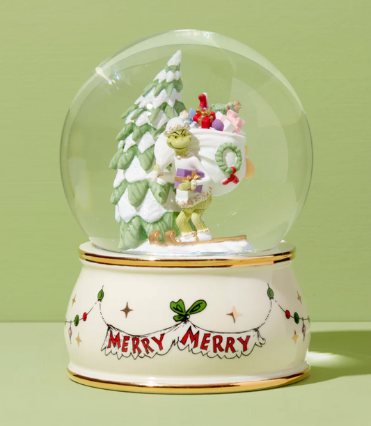 Lenox Merry Grinchmas Grinch Snow Globe