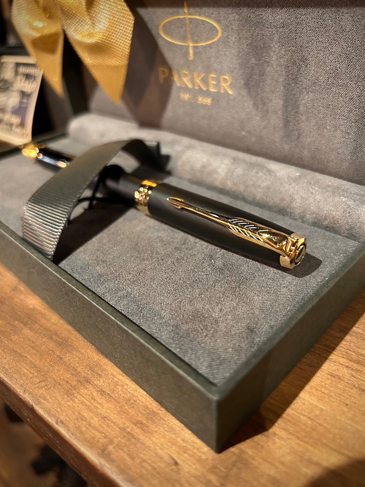 Parker Sonnet Matte Black with Gold Trim Fountain Pen