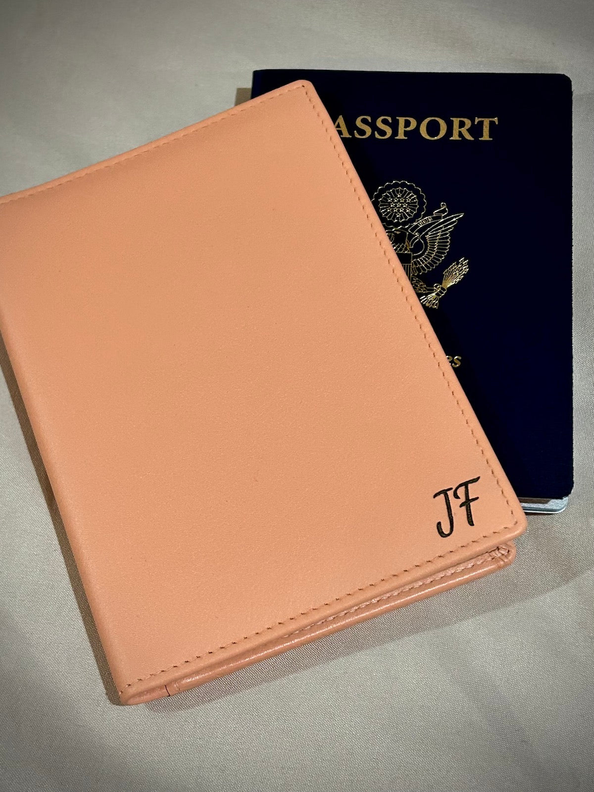 Leather Passport Case with Card Holder