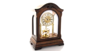 Bulova Durant Old World Chime Revolving Pendulum Wood Clock