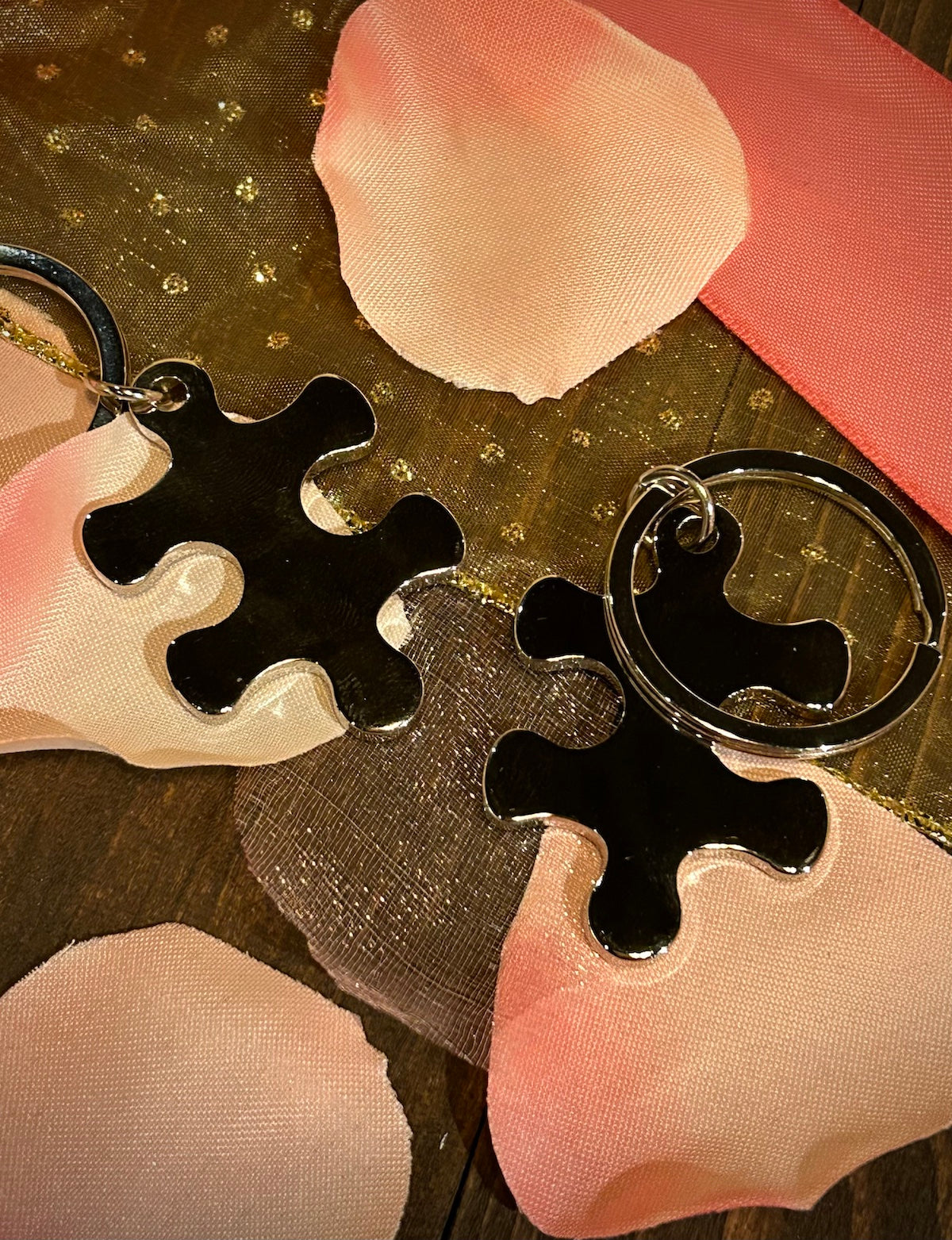 Puzzle Piece Matching Keychains
