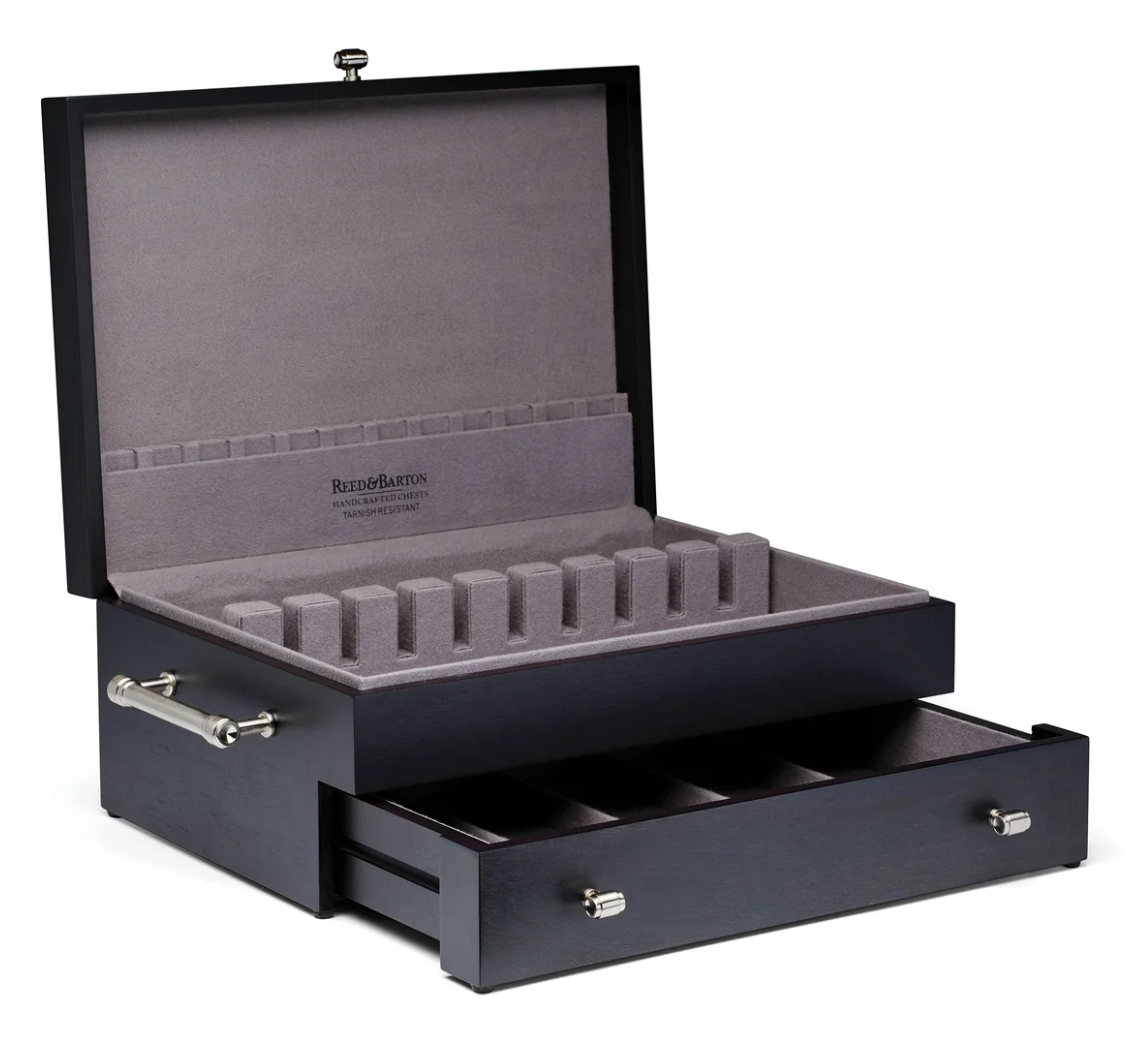 Reed & Barton Charcoal Flatware Chest