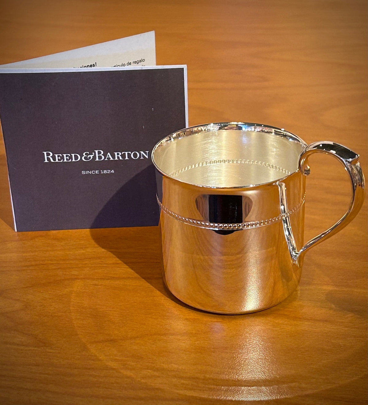 Reed & Barton Royal Bead Silverplate Baby Cup