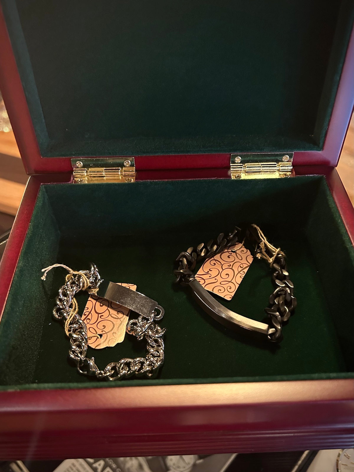 Rosewood Hinged Jewelry & Keepsake Storage Box