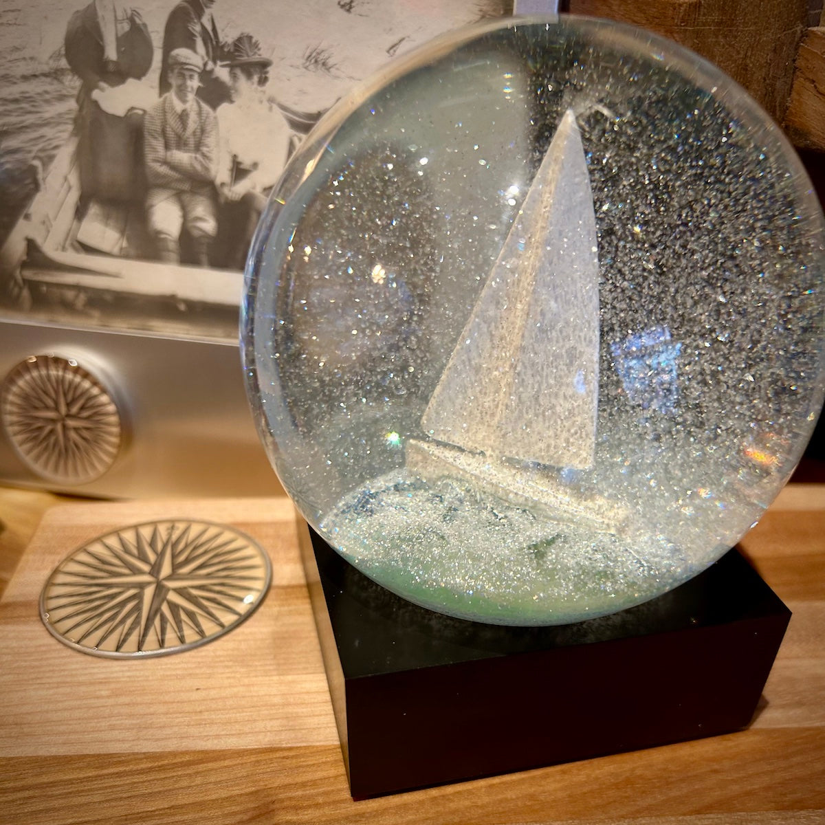 Sailboat Snow Globe