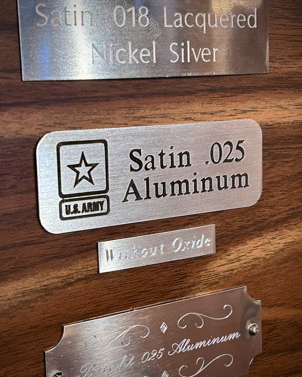 Satin Aluminum Plate (any size)