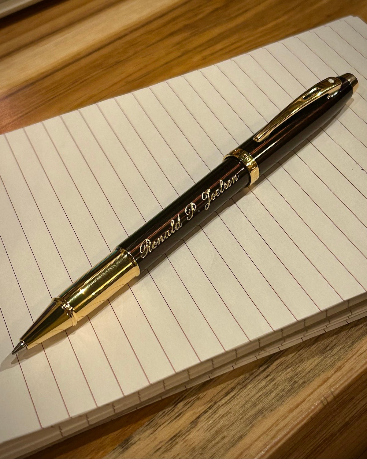 Sheaffer 100 Coffee Brown with Gold Trim Rollerball Pen