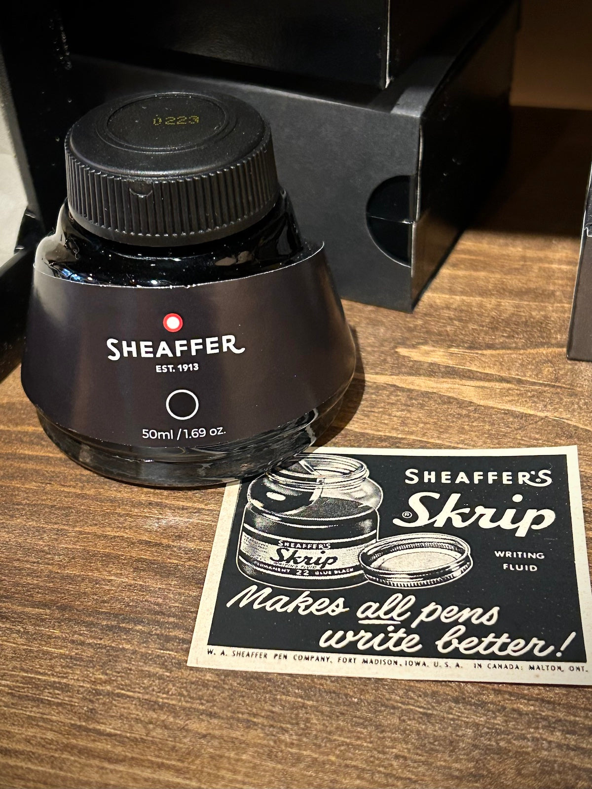 Sheaffer Skrip Black 50ml Ink Bottle