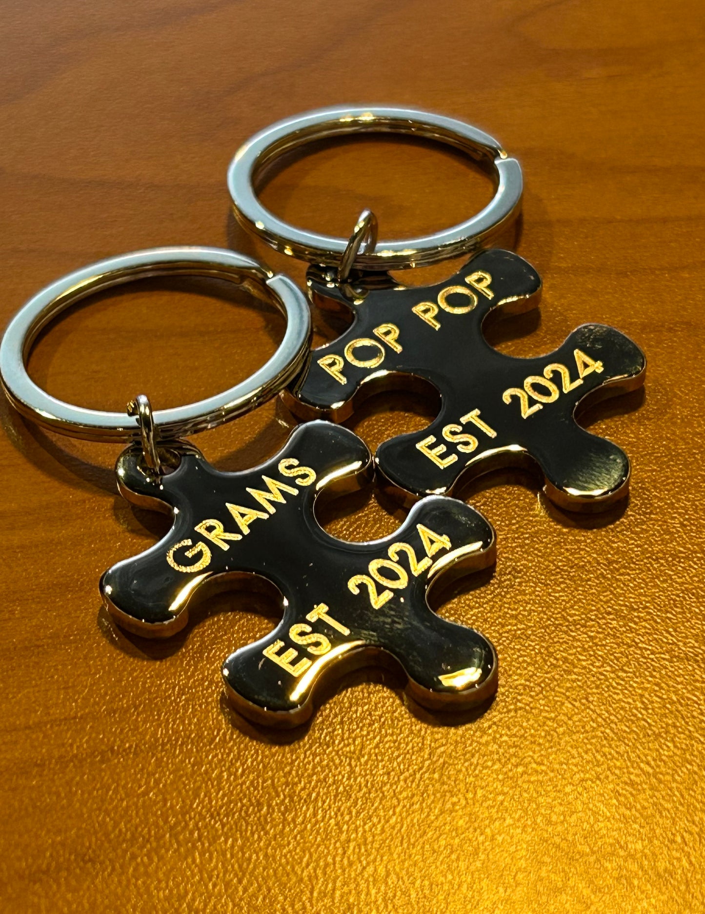 Puzzle Piece Matching Keychains