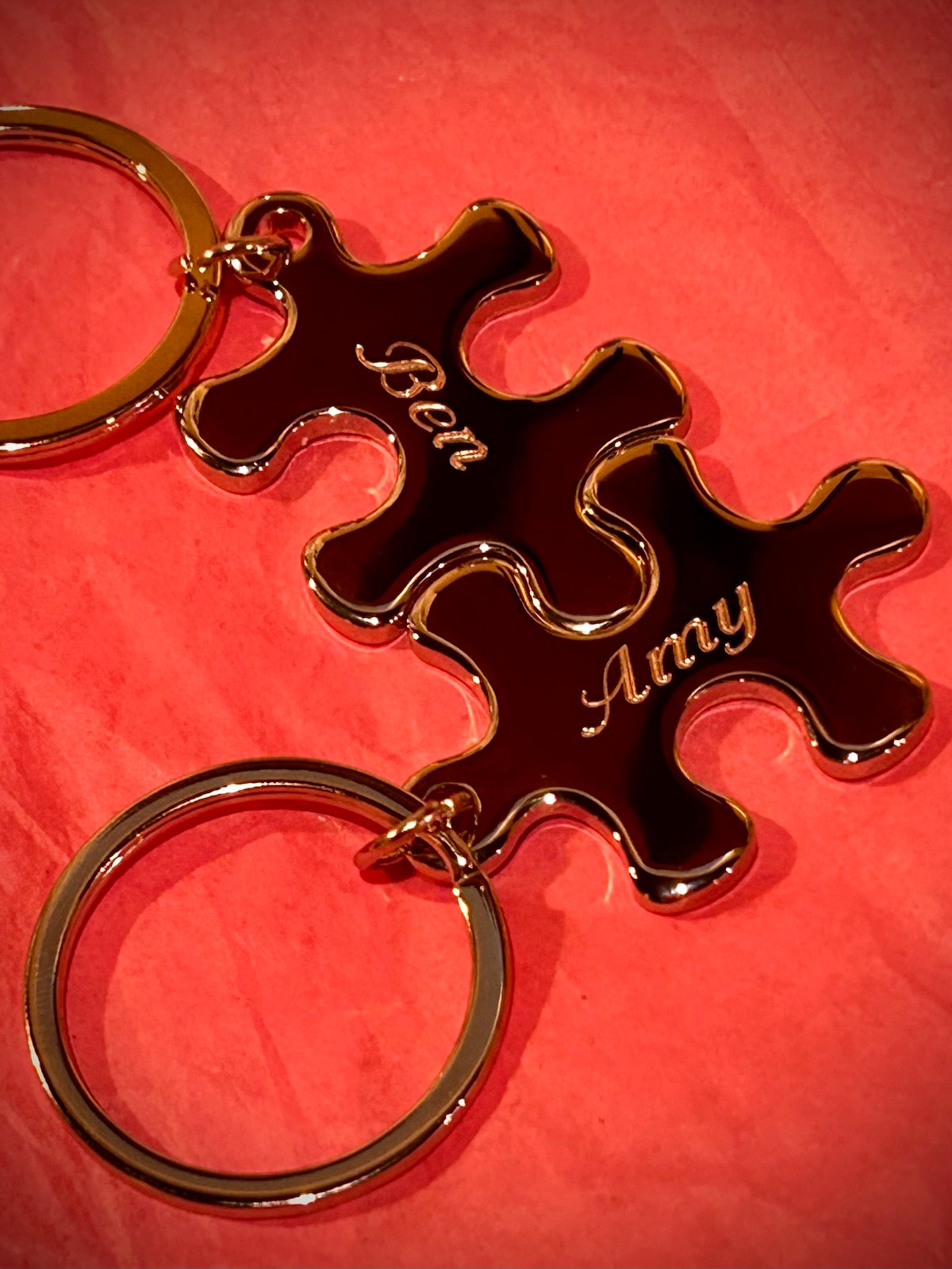 Puzzle Piece Matching Keychains