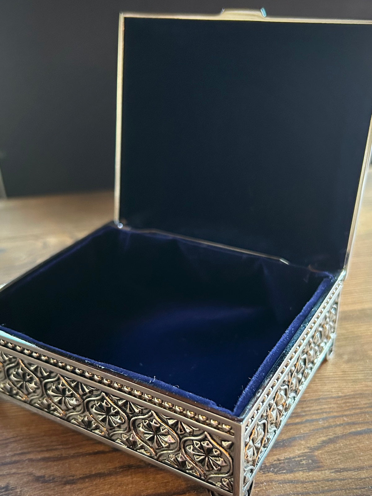 Small Square Ornate Jewelry Box