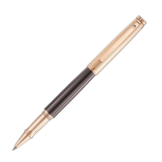 Waldmann Tuscany Rose Gold & Chocolate Lacquer Rollerball Pen