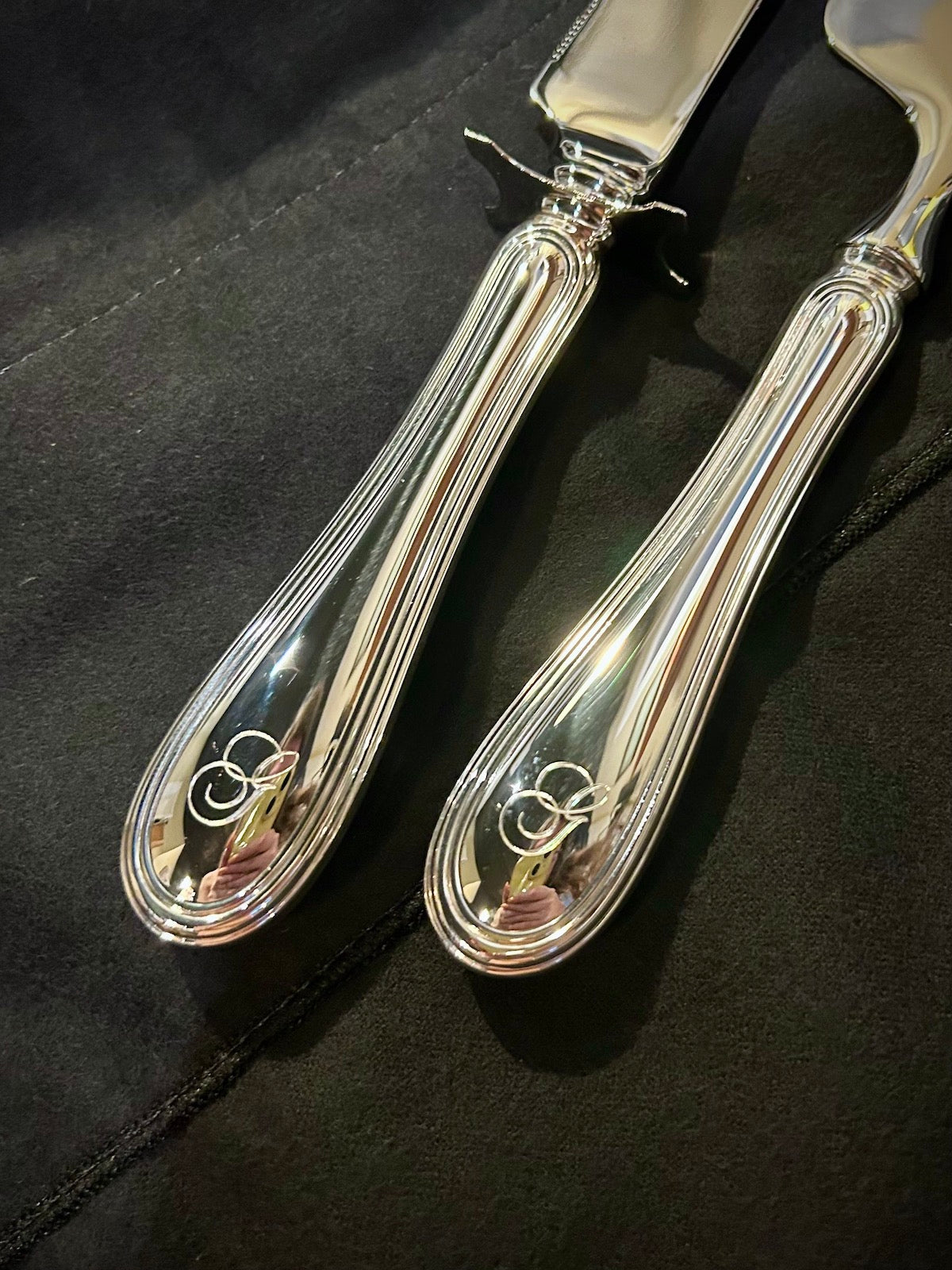 Wallace Silversmiths Giorgio Sterling Silver Knife & Server 2 Piece Cake Set