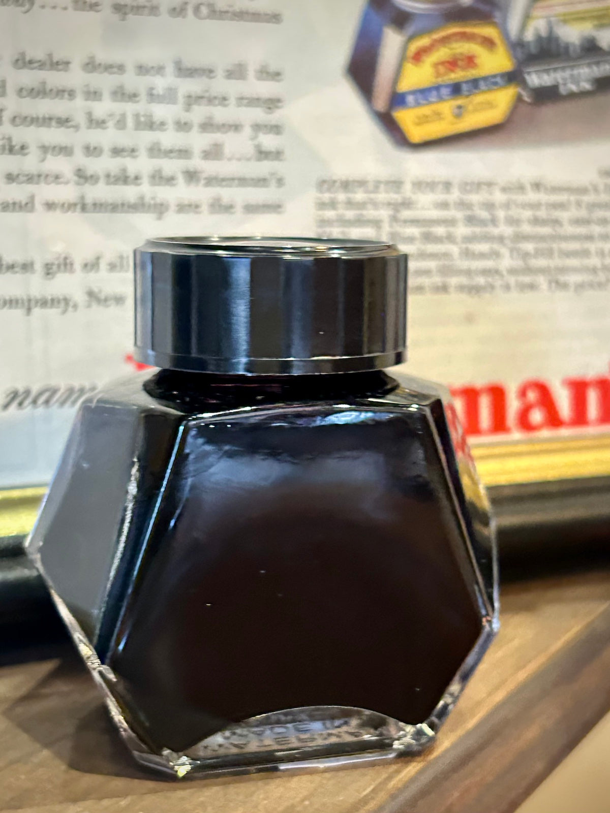 Waterman Intense Black Ink 50ml Bottle