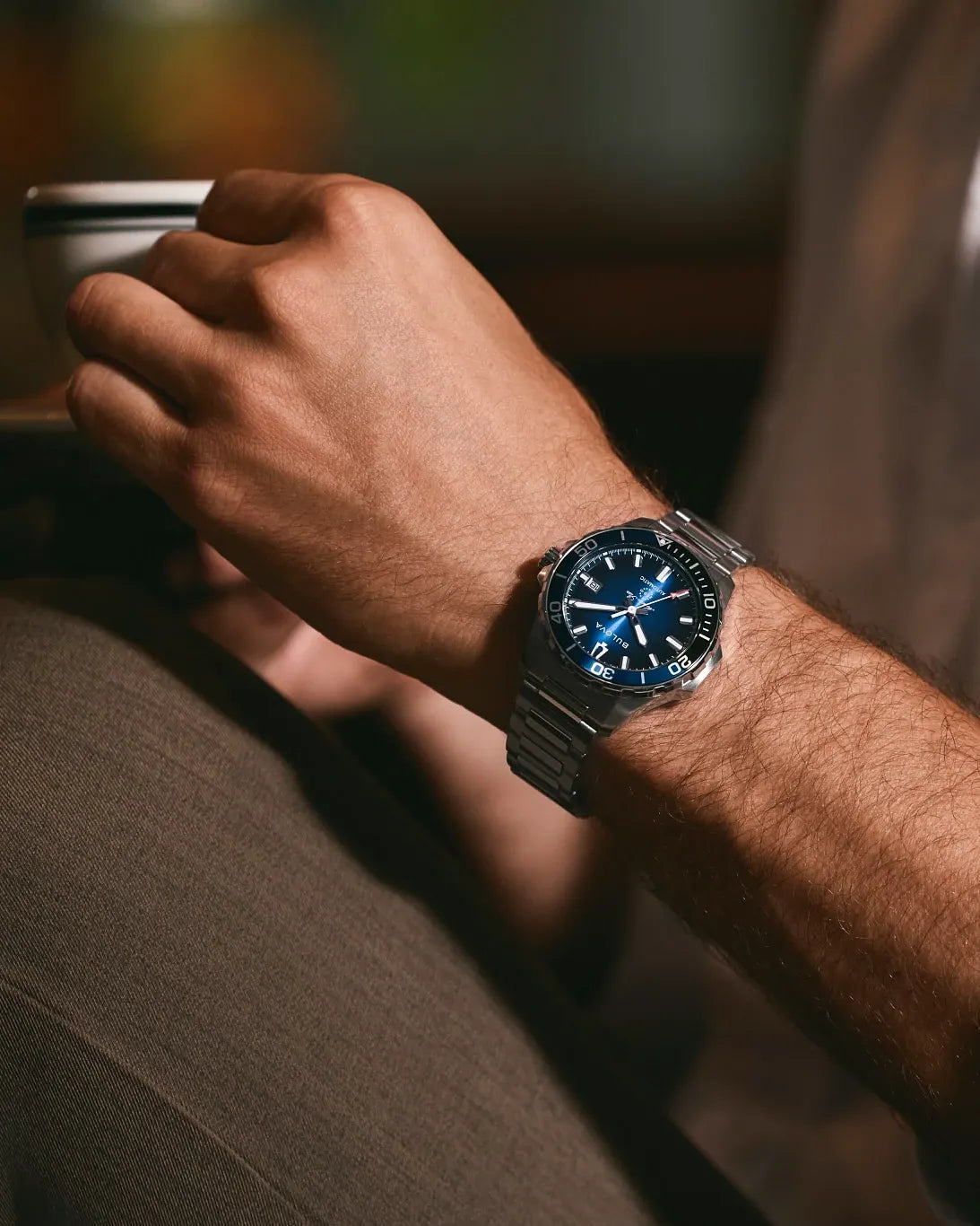 Bulova Marine Star Blue Dial Stainless Steel Automatic Watch