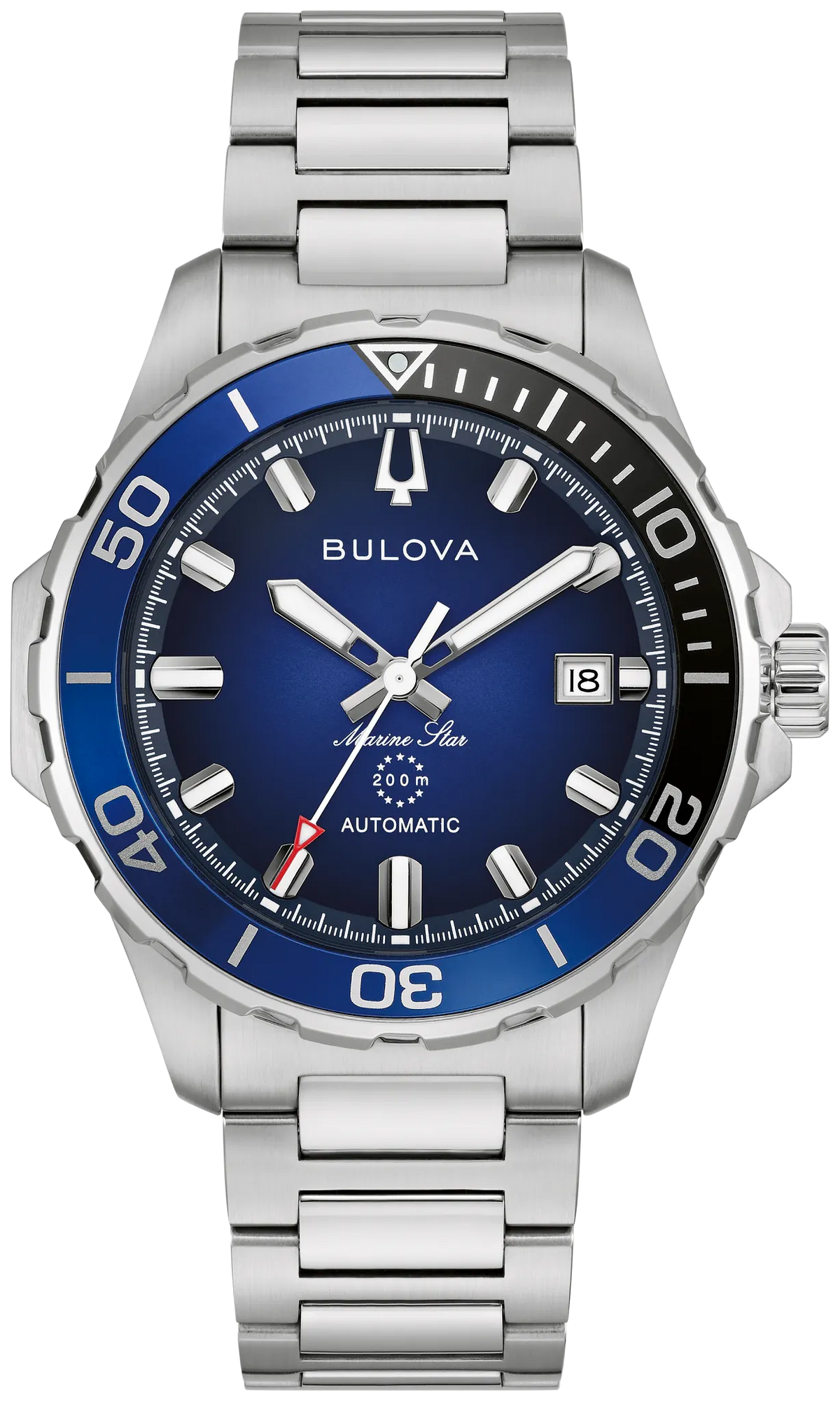 Bulova Marine Star Blue Dial Stainless Steel Automatic Watch