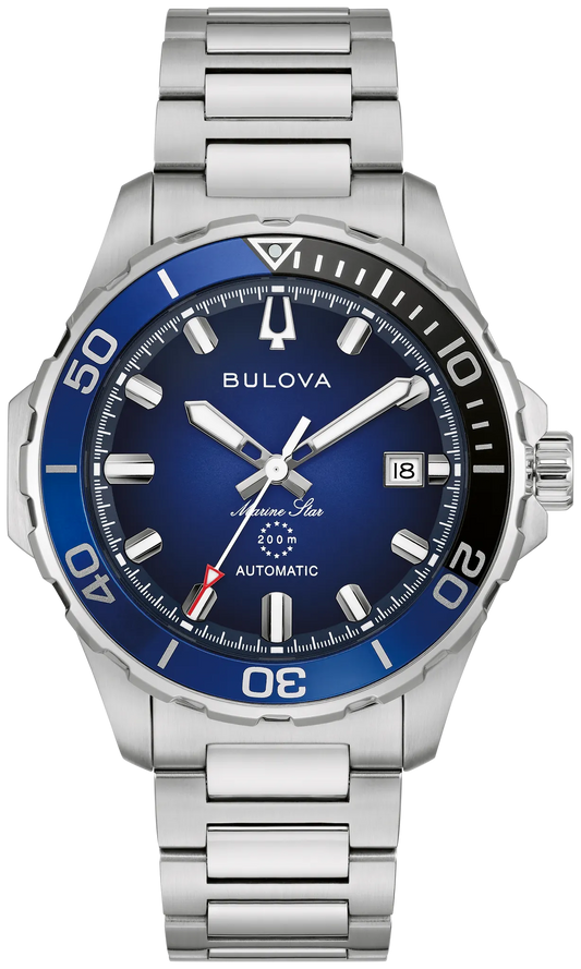 Bulova Marine Star Blue Dial Stainless Steel Automatic Watch