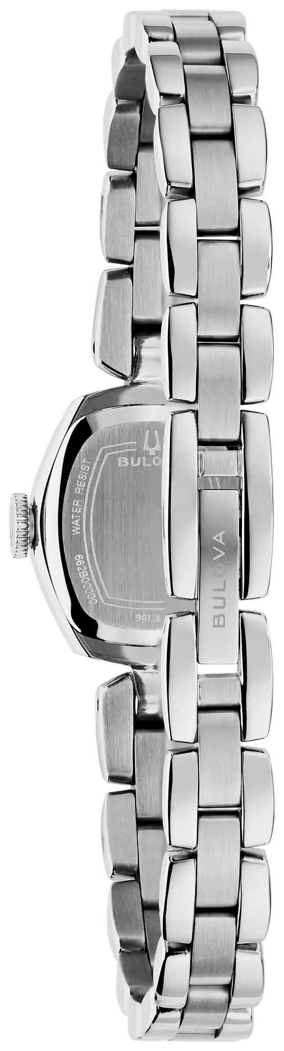 Bulova Ladies Goddess of Time "Jackie" Blue Dial Stainless Steel Watch
