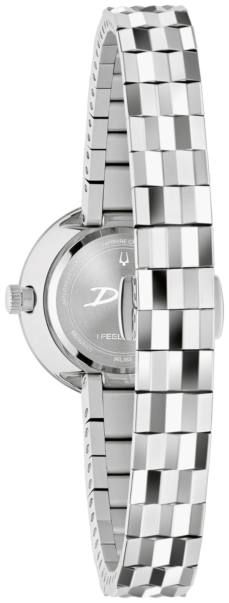 Bulova Ladies "Disco" Purple Dial Stainless Steel Watch