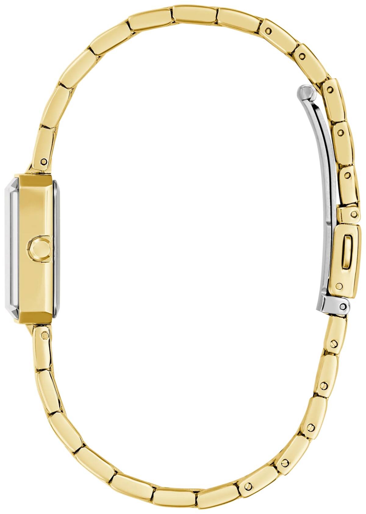 Caravelle by Bulova Ladies Modern Gold Watch with Black Dial