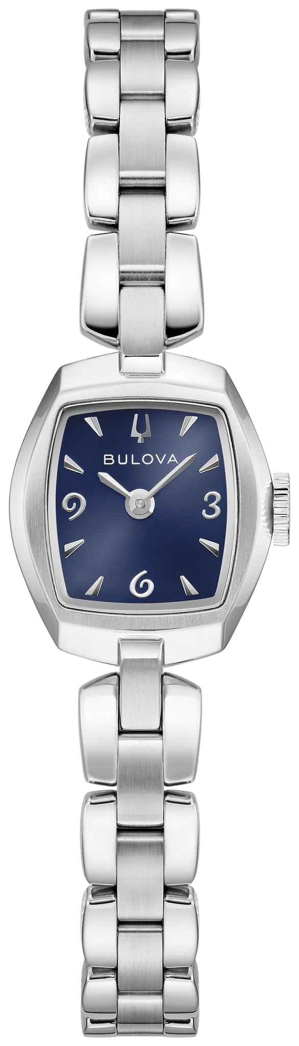 Bulova Ladies Goddess of Time "Jackie" Blue Dial Stainless Steel Watch