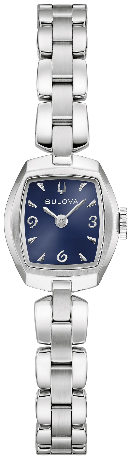 Bulova Ladies Goddess of Time "Jackie" Blue Dial Stainless Steel Watch