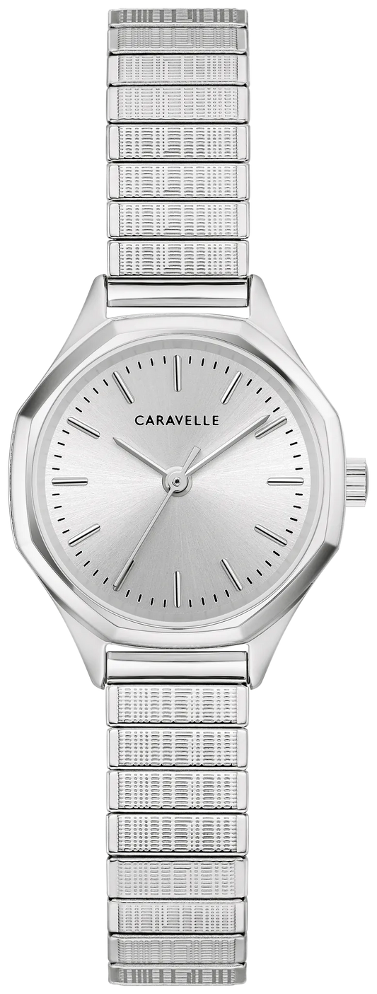 Caravelle by Bulova Ladies "Vintage" Dress  Silver Octagonal Watch