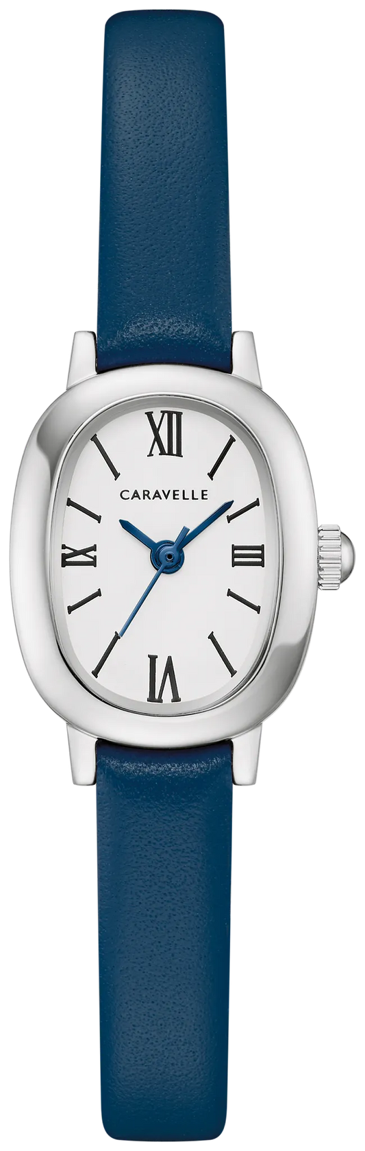 Caravelle by Bulova Ladies "Vintage" Classic Blue Leather Strap Watch