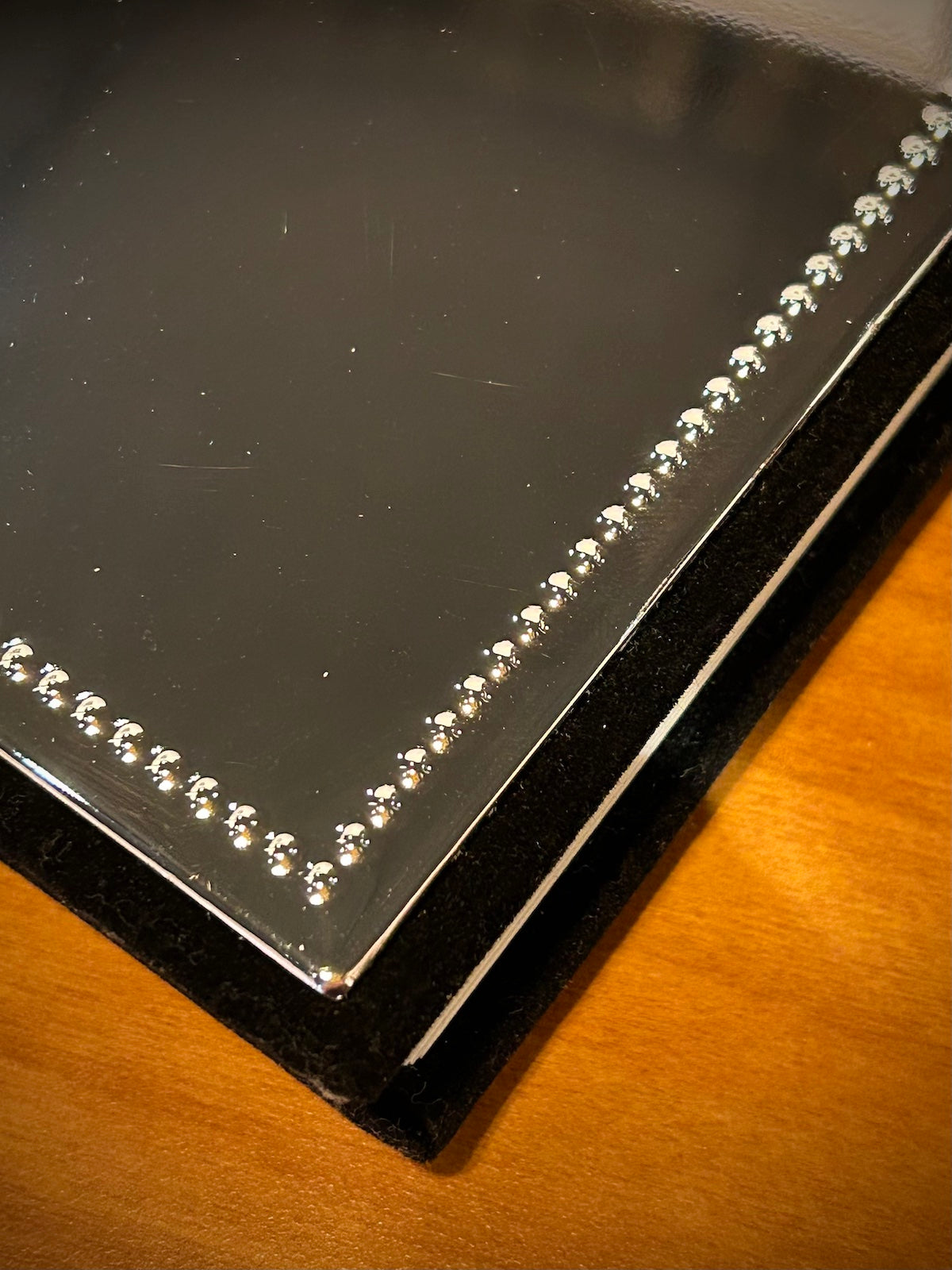 Beaded Silver Cover Guest Book