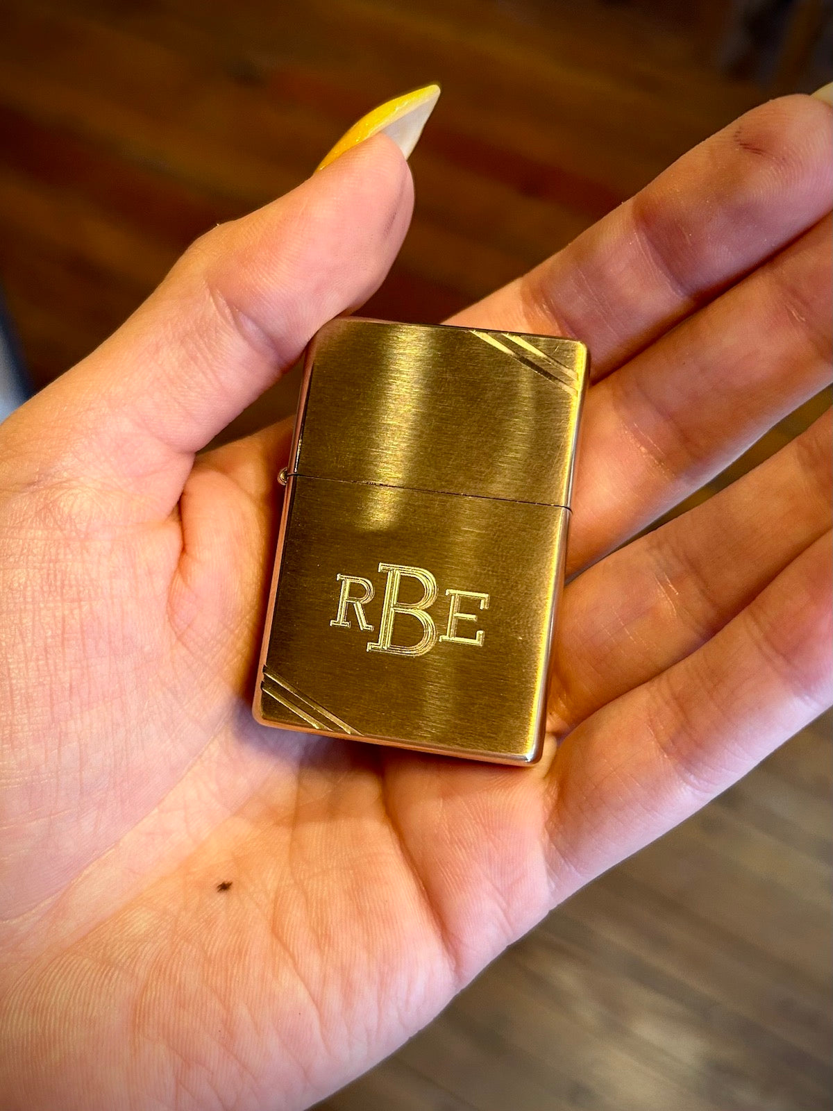 Custom Brass Initial Zippo Lighter cheapest