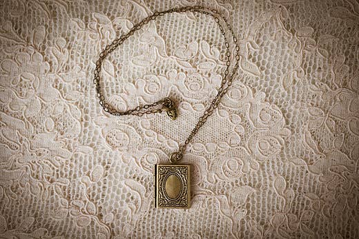 Classic Book Locket Necklace