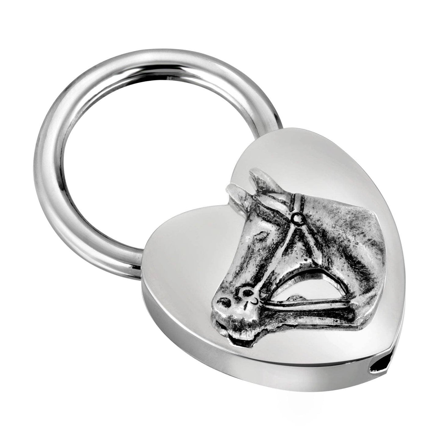 1928 Jewelry Heart And Horse Head Key Ring