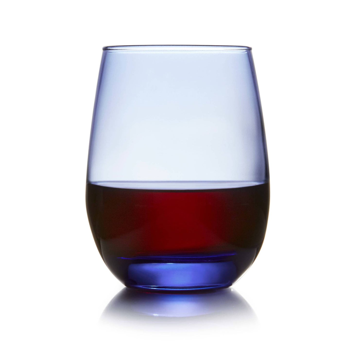 Libbey Classic Blue Stemless Wine Glass 15.25 oz