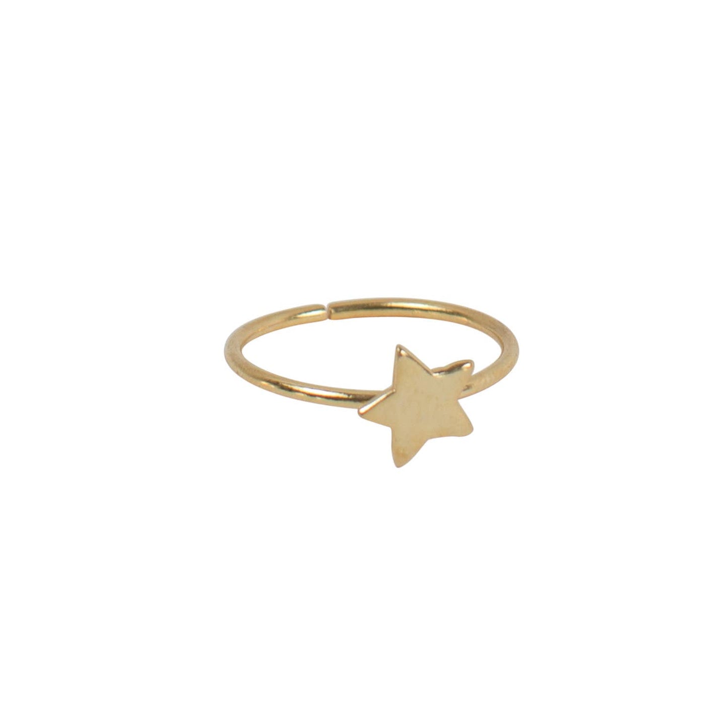 Handmade Star Bright Gold Ring