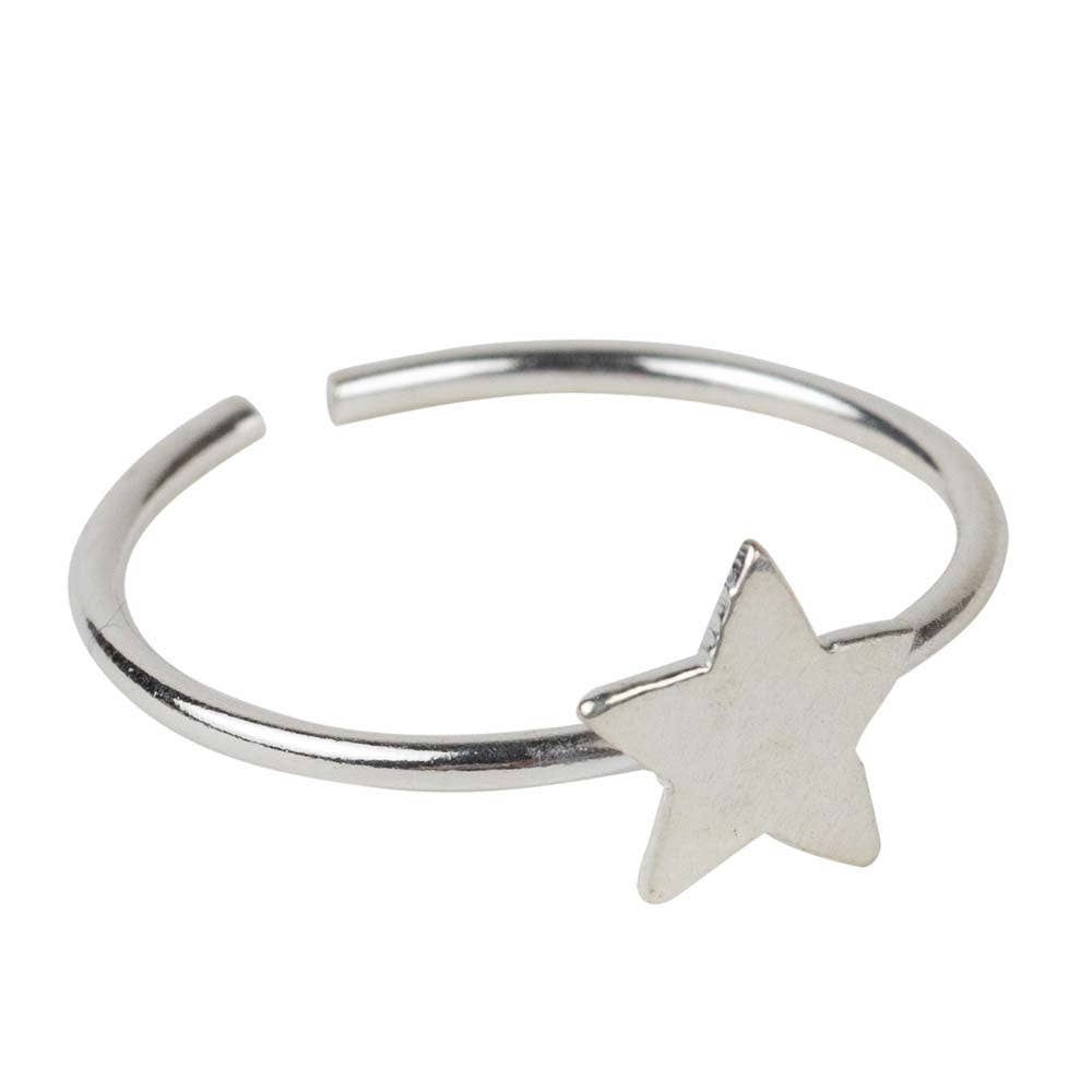 Handmade Star Bright Silver Ring