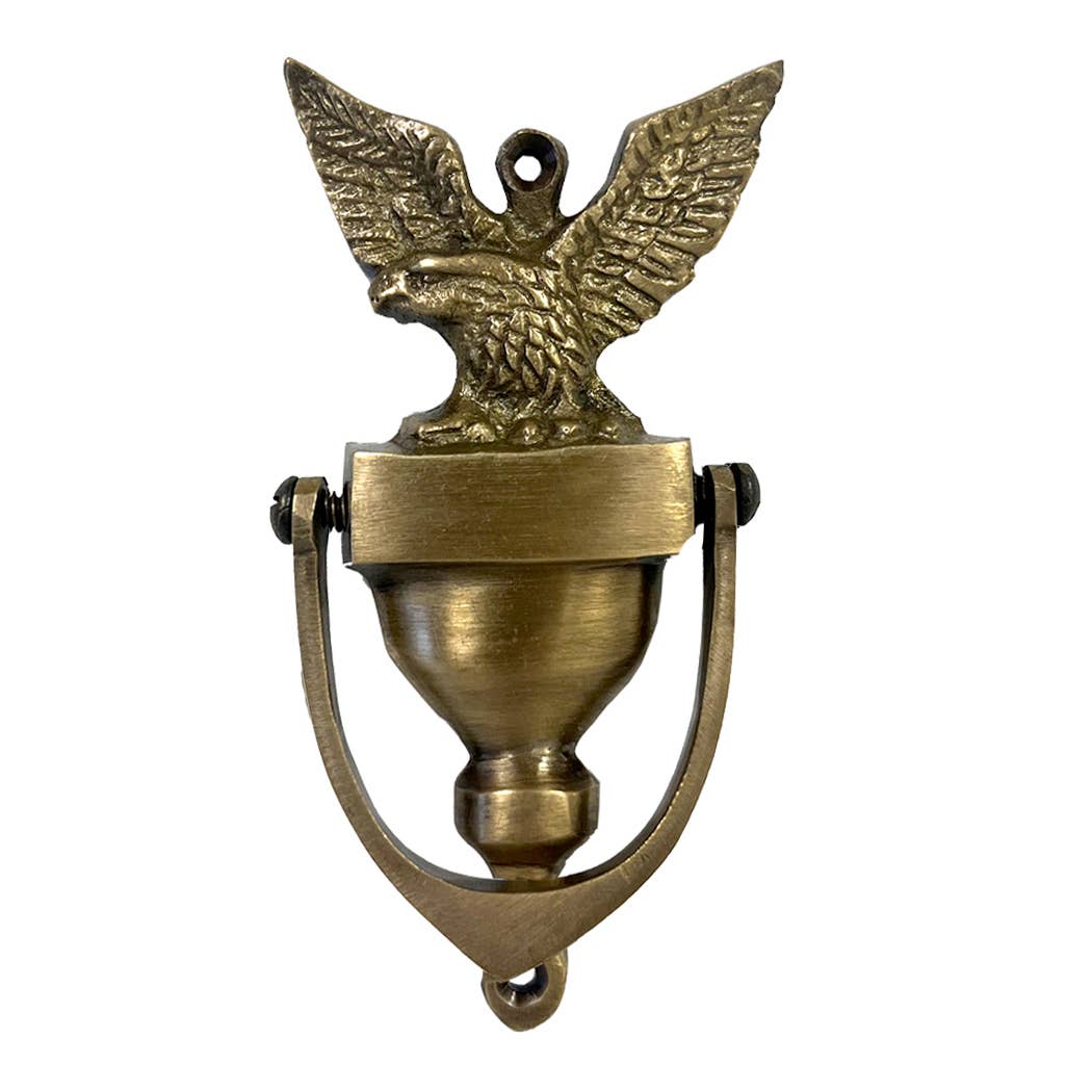 Antiqued Brass American Eagle Door Knocker