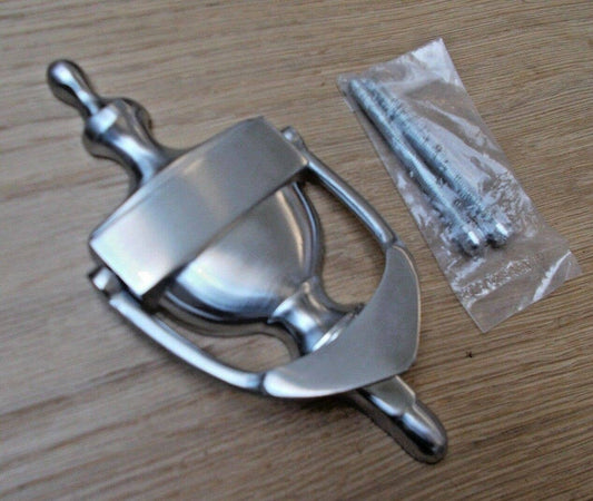 Urn Door Knocker Satin Chrome