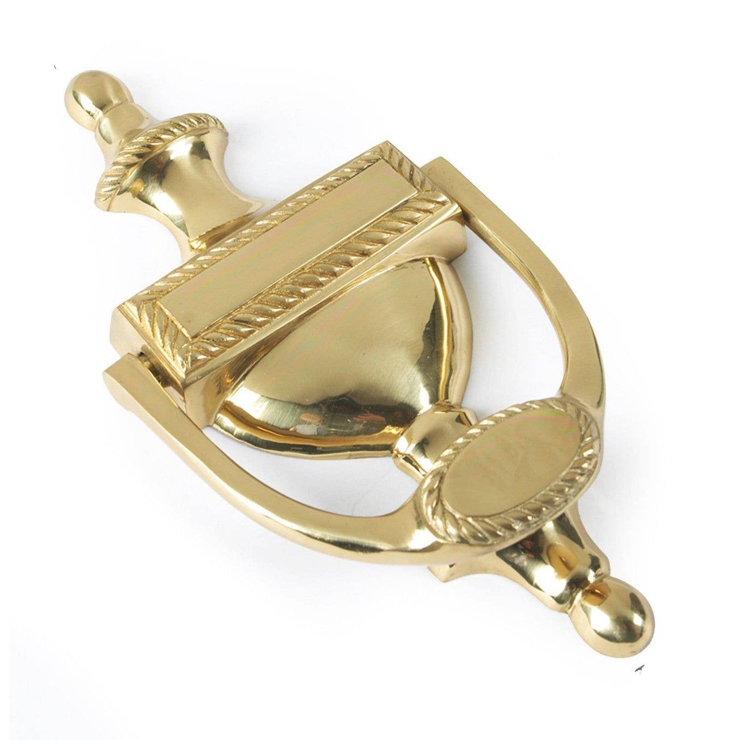 Urn Georgian Door Knocker Polished Brass